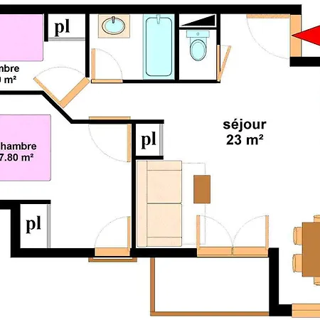 Apartmán 6 Pers A Avec Parking - Fr-1-508b-49 Aussois